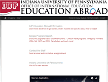 Tablet Screenshot of iup.studioabroad.com