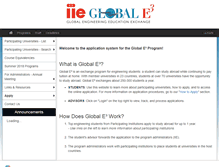 Tablet Screenshot of globale3.studioabroad.com