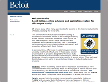Tablet Screenshot of beloit.studioabroad.com