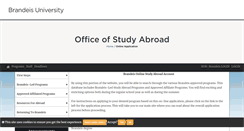 Desktop Screenshot of brandeis.studioabroad.com