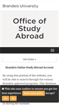 Mobile Screenshot of brandeis.studioabroad.com