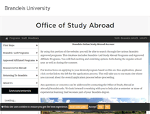 Tablet Screenshot of brandeis.studioabroad.com