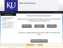 Tablet Screenshot of ku.studioabroad.com